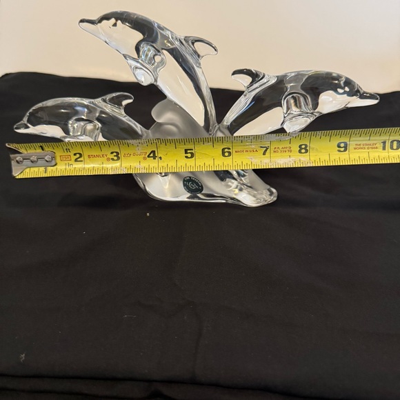 Lenox Crystal Dolphin Trio of Leaping Sculpture - Picture 13 of 13